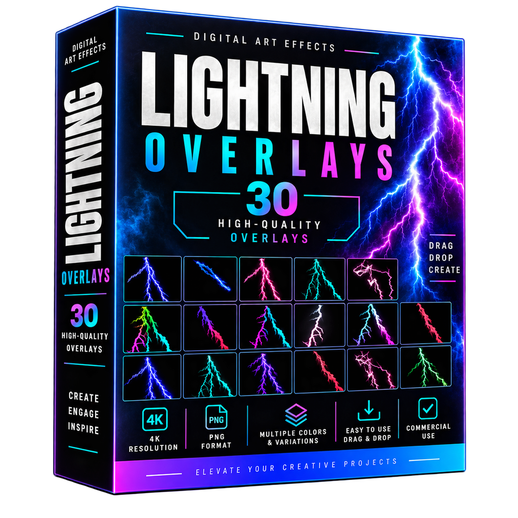 30 Lightning Overlays